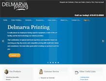 Tablet Screenshot of delmarvaprinting.com